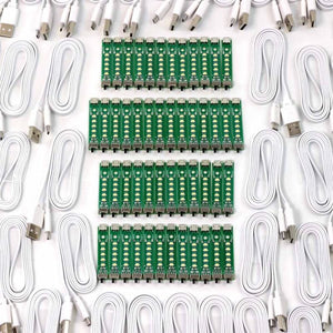 Simple Edge Light Kit - LED Strip Light and USB Cables (30 Pack)