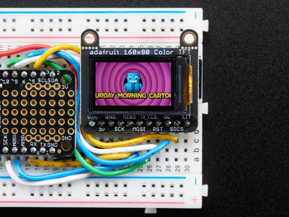 Adafruit 0.96" 160x80 Color TFT Display with MicroSD Card Breakout - ST7735