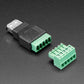 USB-A Female Socket to 5-pin Terminal Block Adapter