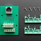 DIN Rail RJ-45 To Terminal Block Adapter - Vertical Jack