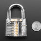 Large Clear Practice Padlock