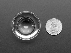 Convex Plastic Lens with Edge - 40mm Diameter