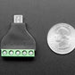 USB Micro B Male Plug to 5-pin Terminal Block Adapter