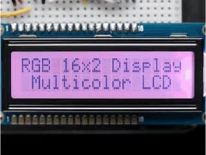 RGB Backlight Positive LCD 16x2 - Black on RGB