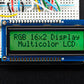 RGB Backlight Positive LCD 16x2 - Black on RGB