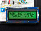 RGB Backlight Positive LCD 16x2 - Black on RGB