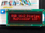 RGB Backlight Negative LCD 16x2 with Extras - RGB on Black