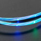USB Micro B Cable with LEDs - Blue and Green - 1 Meter