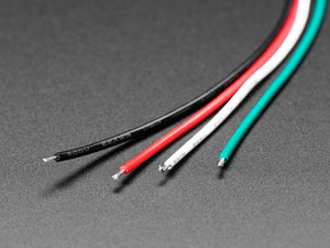 JST PH 2mm 4-Pin Socket to Color Coded Cable - 200mm