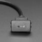 Snap-In Panel Mount Cable USB C Socket to USB A Plug - 30cm
