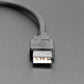 Snap-In Panel Mount USB A Extension Cable - 30cm