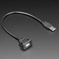 Snap-In Panel Mount USB A Extension Cable - 30cm