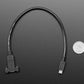 Panel Mount Cable USB C to Micro B Male - 30cm