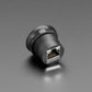 RJ-45 Ethernet Round Panel Mount Adapter Plug