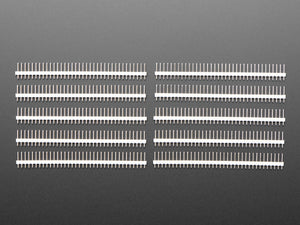 Break-away 0.1" 36-pin Strip Male Header - White - 10 Pack