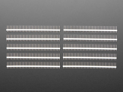 Break-away 0.1" 36-pin Strip Male Header - White - 10 Pack