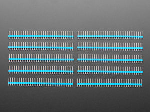 Break-away 0.1" 36-pin Strip Male Header - Blue - 10 Pack