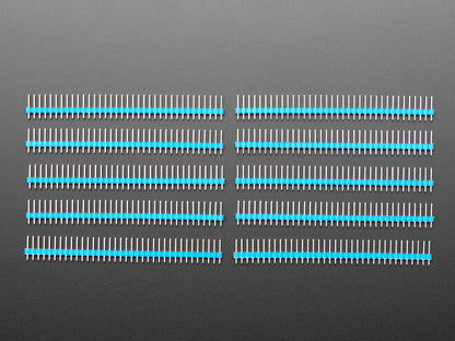 Break-away 0.1" 36-pin Strip Male Header - Blue - 10 Pack