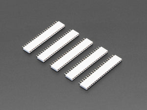 20-pin 0.1" Female Header - White - 5 Pack