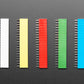 20-pin 0.1" Female Headers - Rainbow Color Mix - 5 pack
