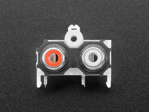 Dual RCA Jack for Adafruit I2S Audio Bonnet