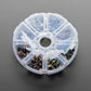 6mm Rainbow Tactile Button Deluxe Party Tray - 160 Pieces