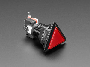 LED Illuminated Triangle Pushbutton - Red