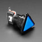 LED Illuminated Triangle Pushbutton - Blue
