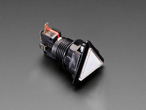 LED Illuminated Triangle Pushbutton - White