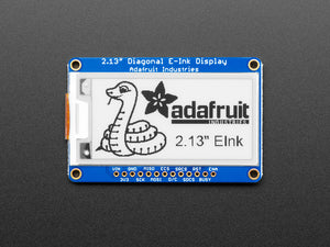 Adafruit 2.13" Monochrome eInk / ePaper Display with SRAM - 250x122 Monochrome with SSD1680