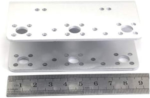 Aluminum Main U-shape Bracket for linking robot leg parts
