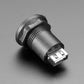 Micro USB B Jack to USB A Plug Round Panel Mount Adapter
