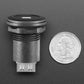 Micro USB B Jack to USB A Plug Round Panel Mount Adapter