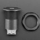Micro USB B Jack to USB A Plug Round Panel Mount Adapter