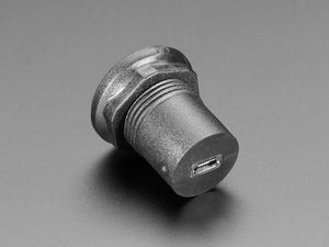 USB A Jack to Micro USB B Jack Round Panel Mount Adapter