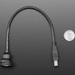 USB B Round Panel Mount Extension Cable - 30cm