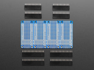 Adafruit Quad Side-By-Side FeatherWing Kit with Headers