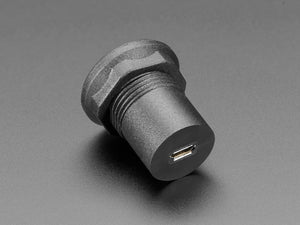USB C Jack to Micro USB Jack Round Panel Mount Adapter