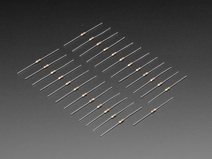 Through-Hole Resistors - 1.0K ohm 5% 1/4W - Pack of 25