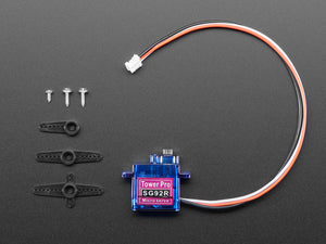 Micro Servo with 3-pin JST PH 2mm Cable - TowerPro SG92R - STEMMA Connector Compatible