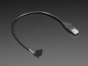 USB Type A Plug Breakout Cable with Premium Female Jumpers - 30cm