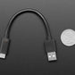 USB Type A to Type C Cable - 6" Long