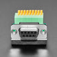 DE-9 (DB-9) Female Socket to Terminal Spring Block Adapter