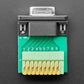 DE-9 (DB-9) Female Socket to Terminal Spring Block Adapter