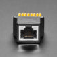 RJ-45 Ethernet Female Socket to Terminal Spring Block Adapter