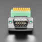 DE-9 (DB-9) Male Plug to Terminal Spring Block Adapter