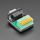 DE-9 (DB-9) Male Plug to Terminal Spring Block Adapter