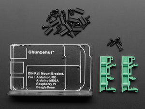 DIN Rail Mount Bracket for Raspberry Pi, BeagleBone, or Arduino