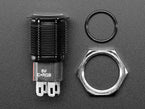 Rugged Latching Pushbutton in Black - RGB (16mm)