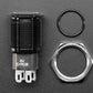 Rugged Latching Pushbutton in Black - RGB (16mm)